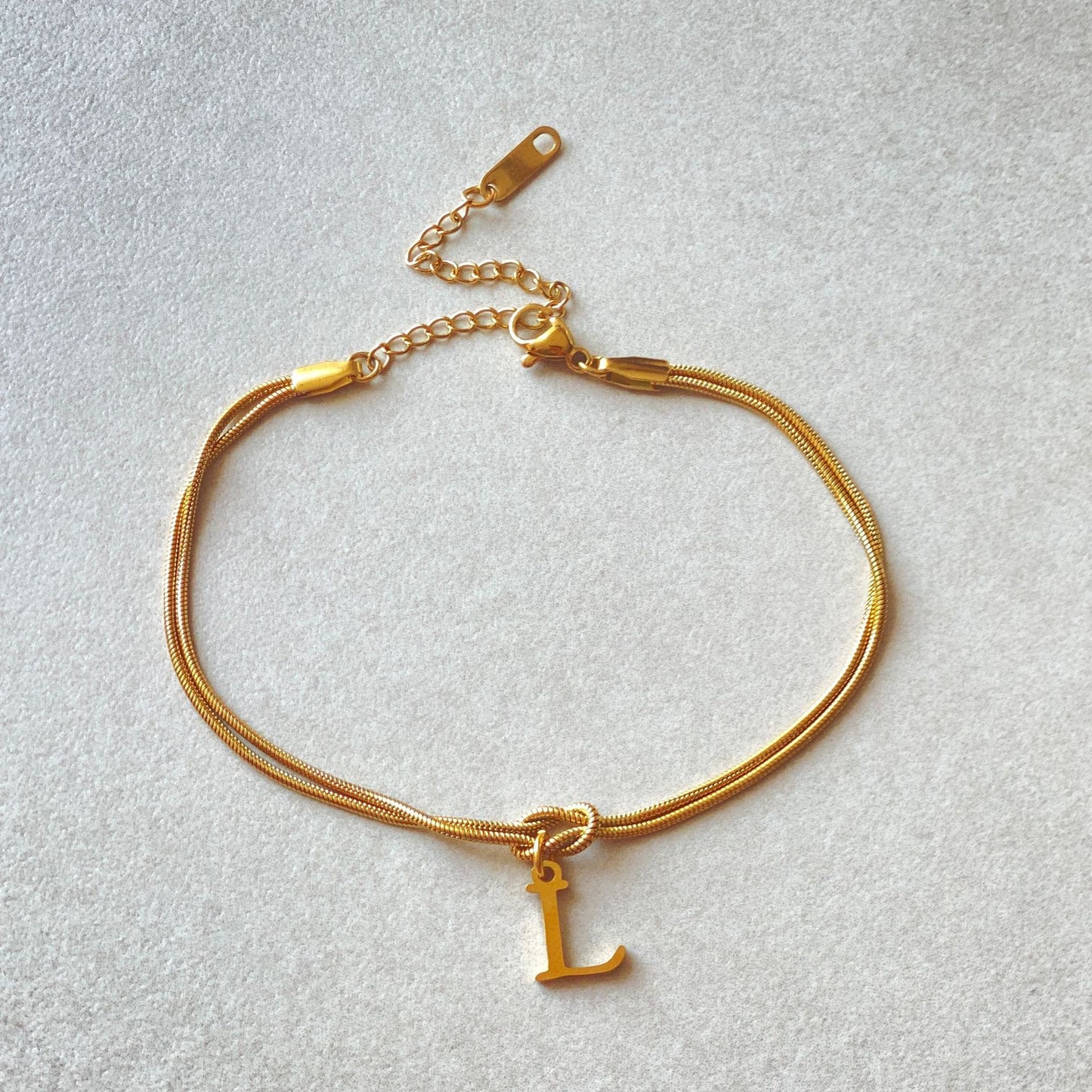 The Someone A-Z Love Knot Bracelet