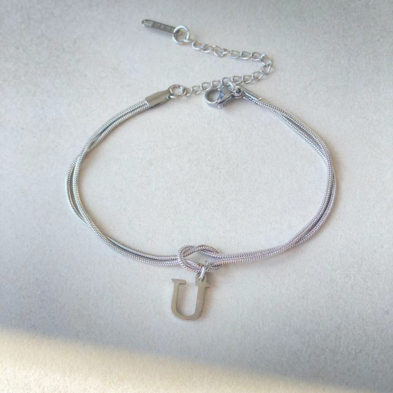 The Someone A-Z Love Knot Bracelet