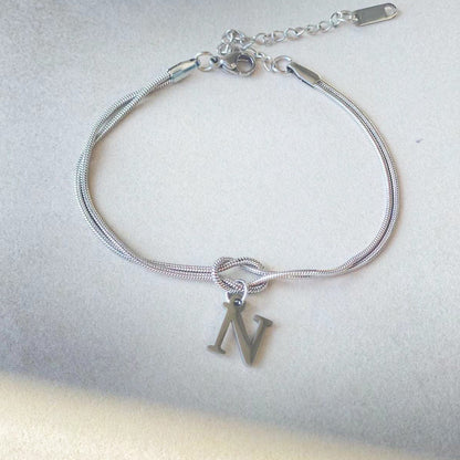 The Someone A-Z Love Knot Bracelet