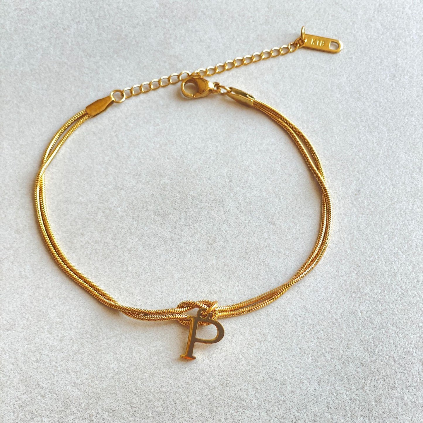 The Someone A-Z Love Knot Bracelet