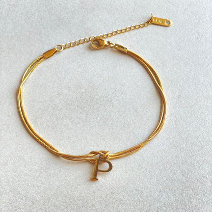 The Someone A-Z Love Knot Bracelet