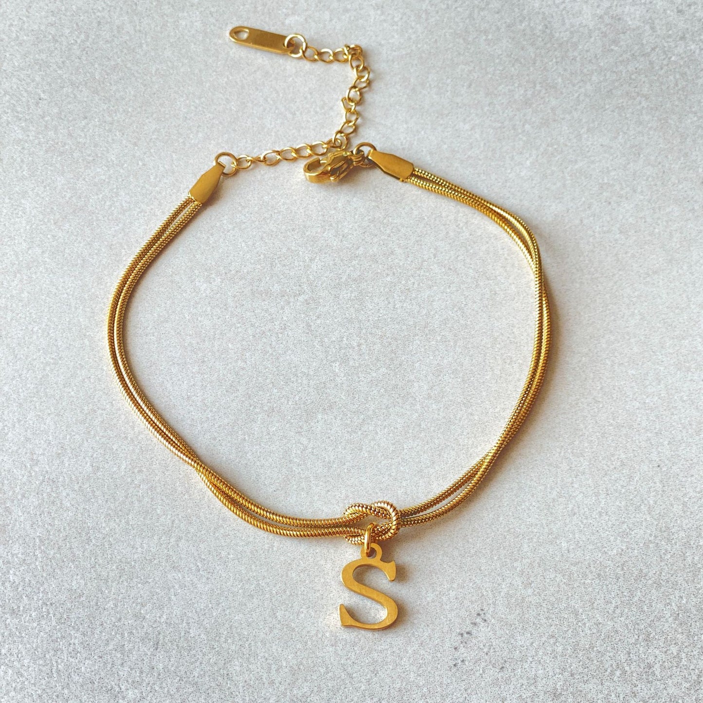The Someone A-Z Love Knot Bracelet