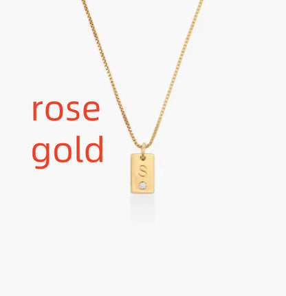 The Someone Initial Necklace with Diamond
