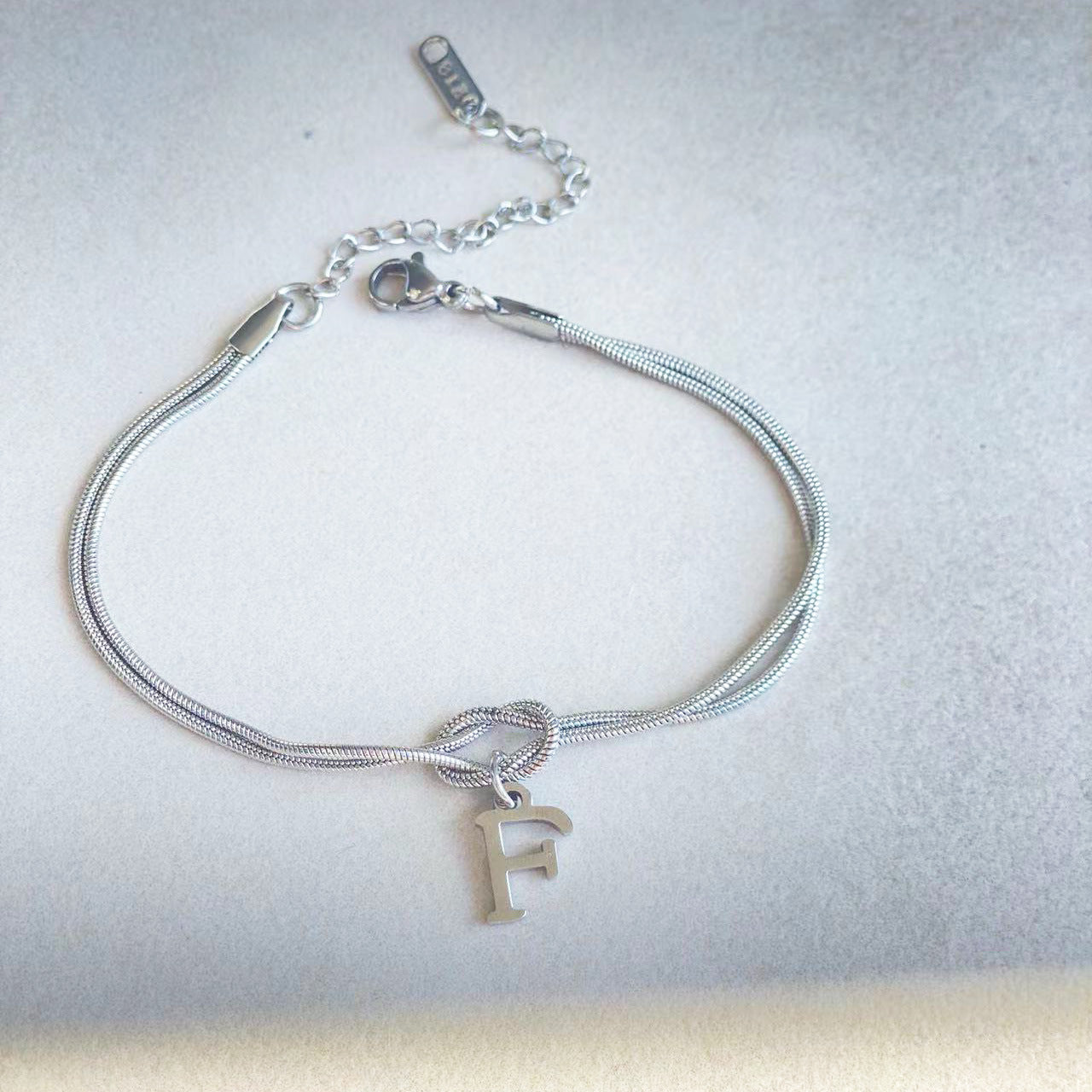The Someone A-Z Love Knot Bracelet