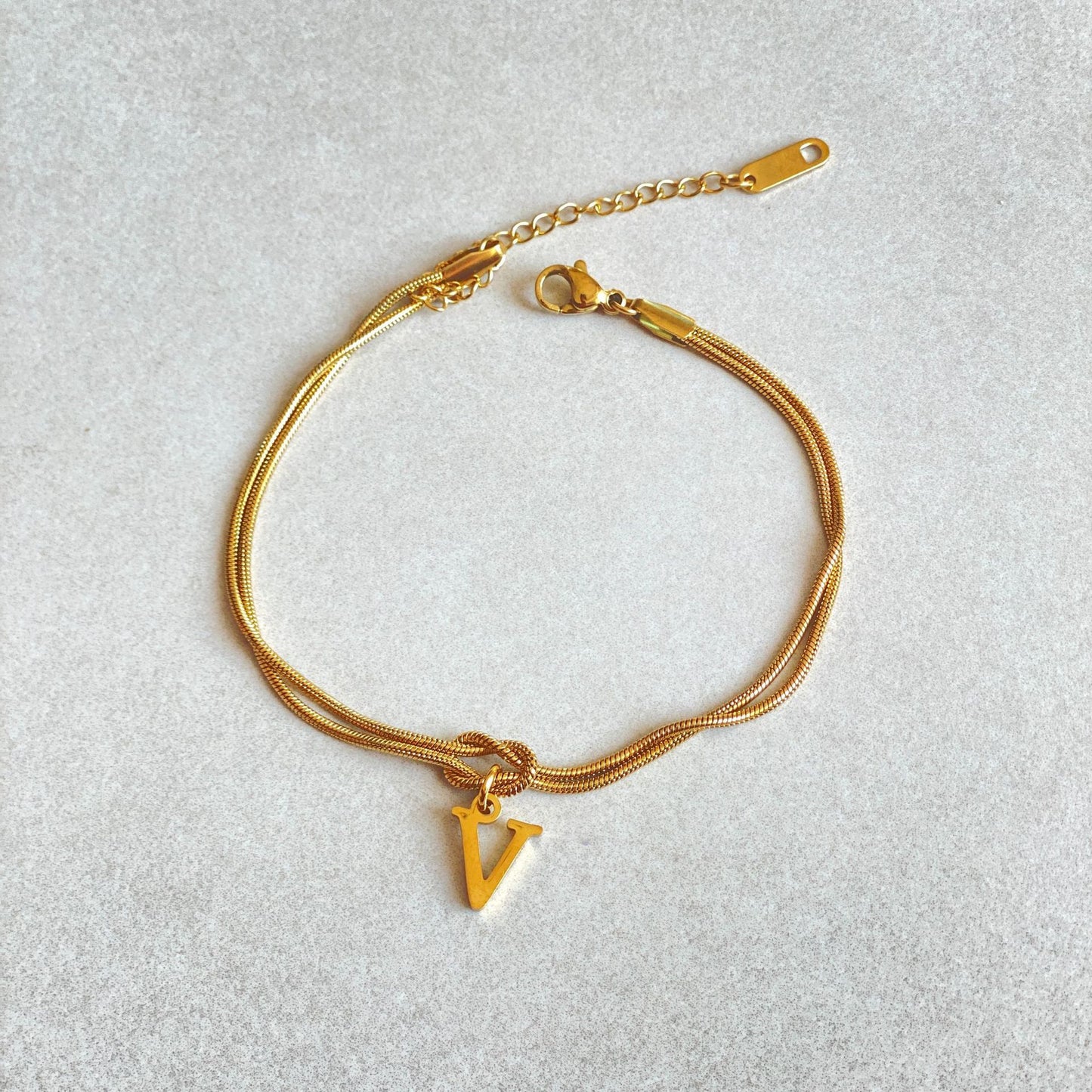 The Someone A-Z Love Knot Bracelet