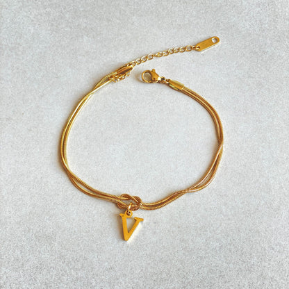 The Someone A-Z Love Knot Bracelet