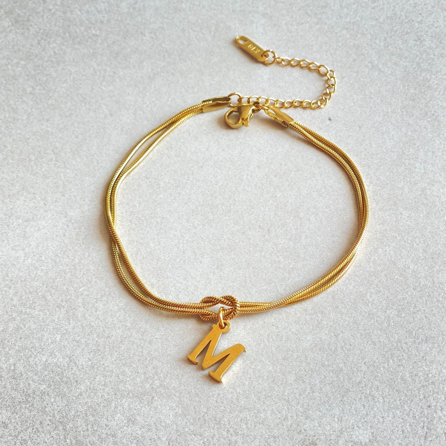 The Someone A-Z Love Knot Bracelet