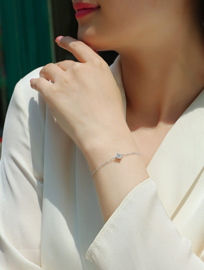 The Someone Moissanite Silver Bracelet