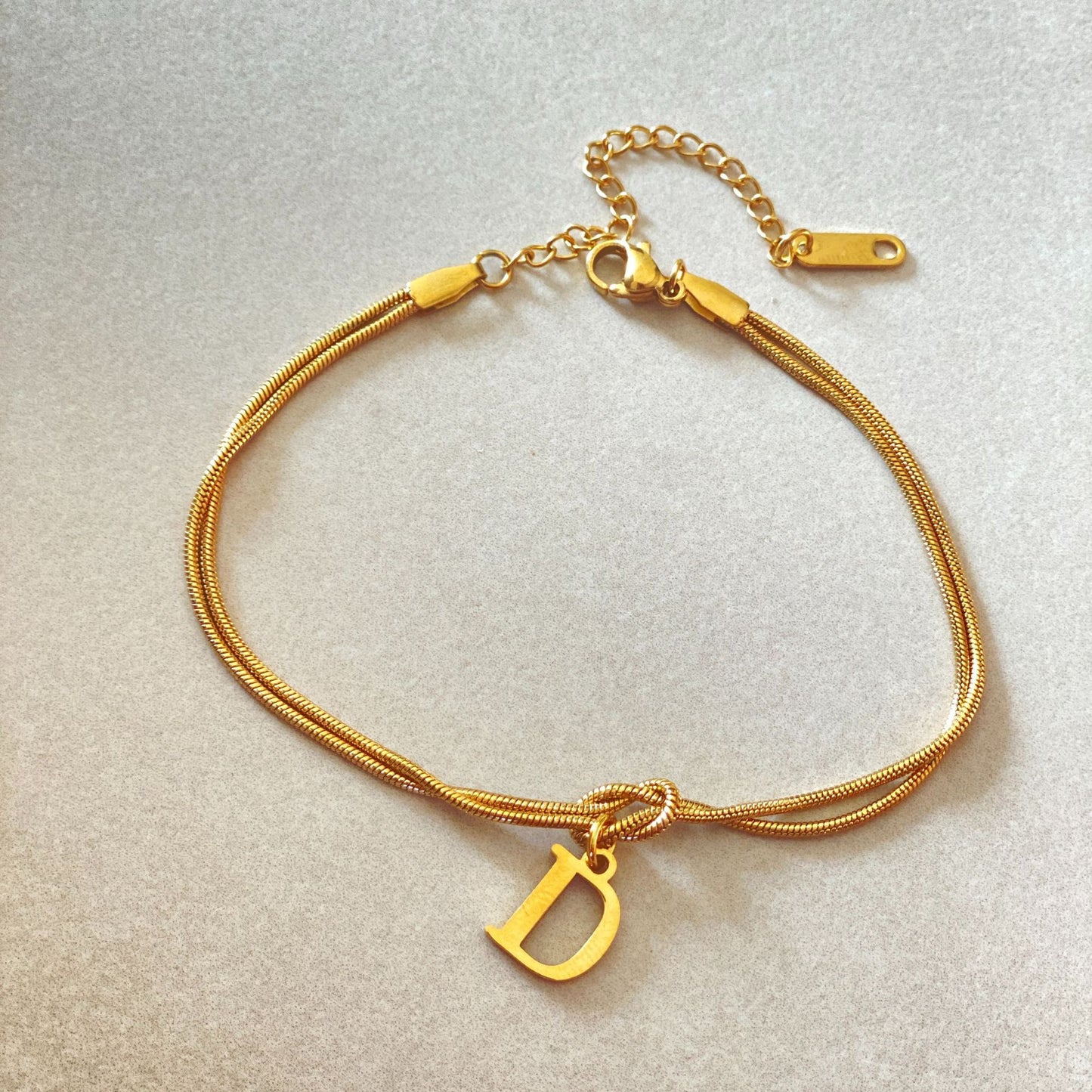 The Someone A-Z Love Knot Bracelet