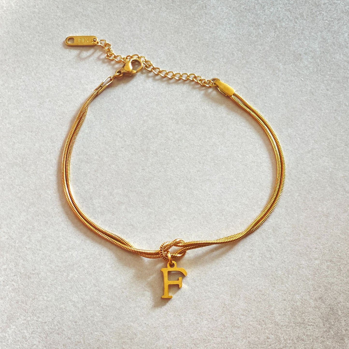 The Someone A-Z Love Knot Bracelet