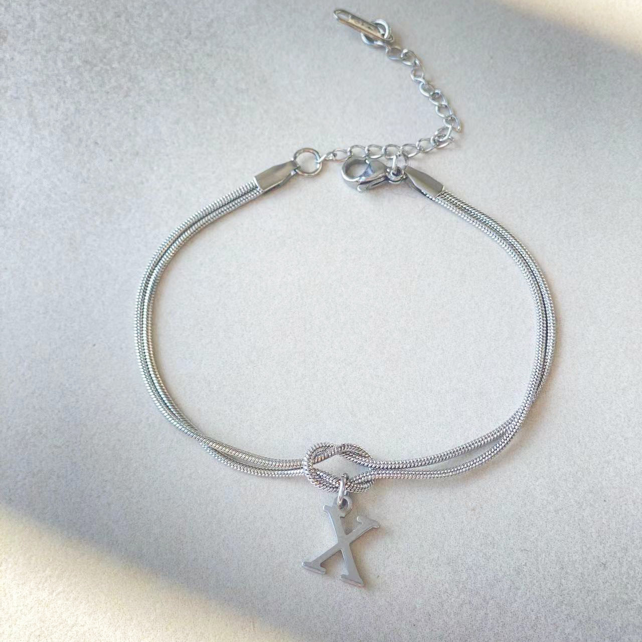 The Someone A-Z Love Knot Bracelet