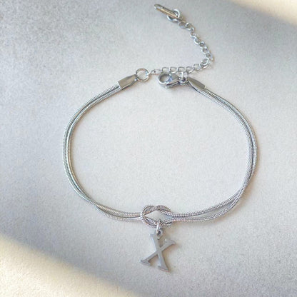 The Someone A-Z Love Knot Bracelet