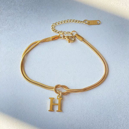 The Someone A-Z Love Knot Bracelet