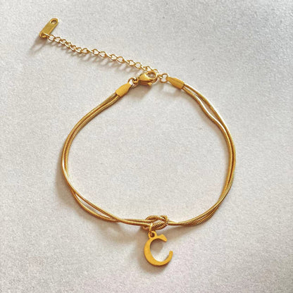 The Someone A-Z Love Knot Bracelet