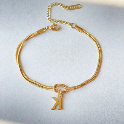 The Someone A-Z Love Knot Bracelet