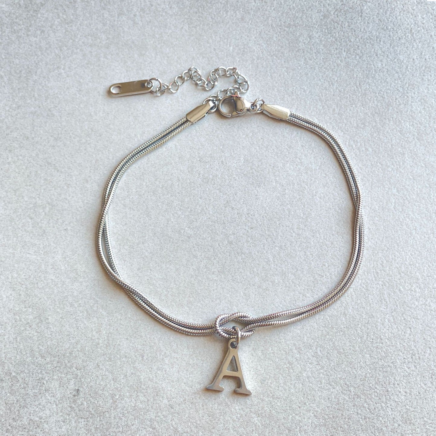 The Someone A-Z Love Knot Bracelet