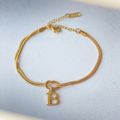 The Someone A-Z Love Knot Bracelet